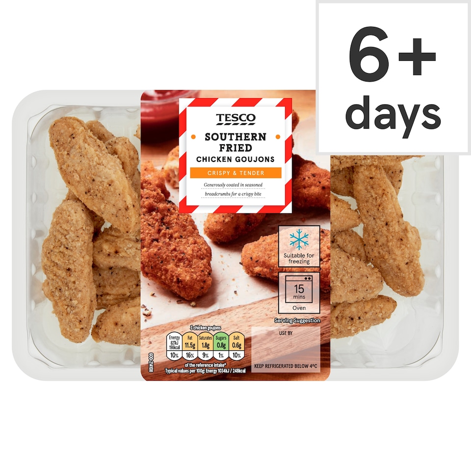 Tesco Southern Fried Chicken Goujons 540G