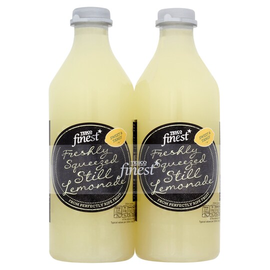 Tesco Finest Sqzd Lemonade Juice 2 x 1 Ltr Tesco Groceries