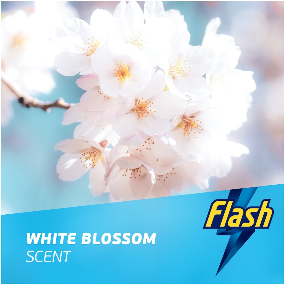 image 1 of Flash Spray Wipe Done Bathroom White Blossom 800ml