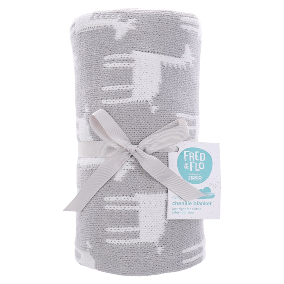 Fred & Flo Safari Chenille Blanket