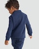 image 3 of F&F Boys Cotton Rich Pocket Front Half Zip Sweatshirt in Blue