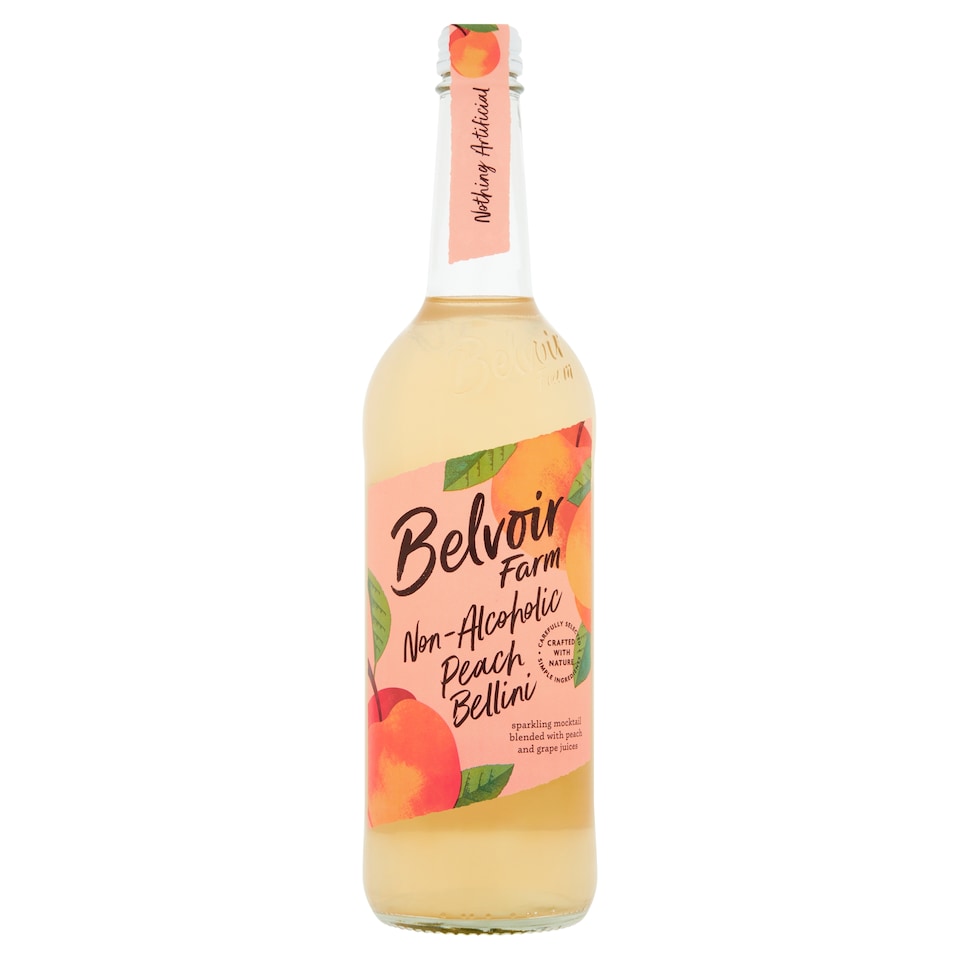 Belvoir Farm Non Alcoholic Peach Bellini 750Ml