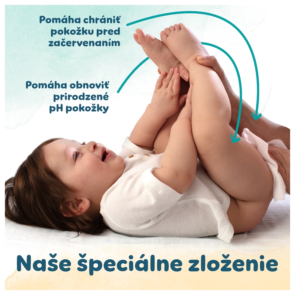 image 1 of Pampers Harmonie Protect & Care Vlhčené Obrúsky 4 ks Balenia = 176 Obrúskov
