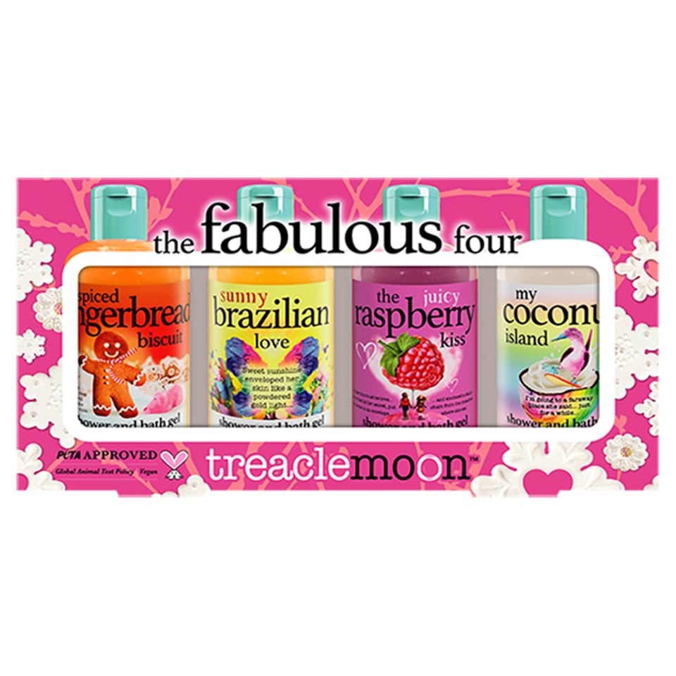 Treaclemoon Fabulous Four Gift Set 4 x Shower and Bath Gel 100ml