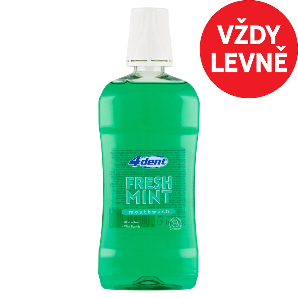 4Dent Fresh Mint ústní voda 500ml