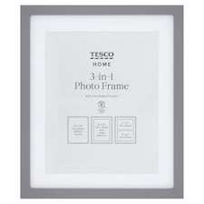 Tesco Photo Frame Double All Purpose 8X10 Grey