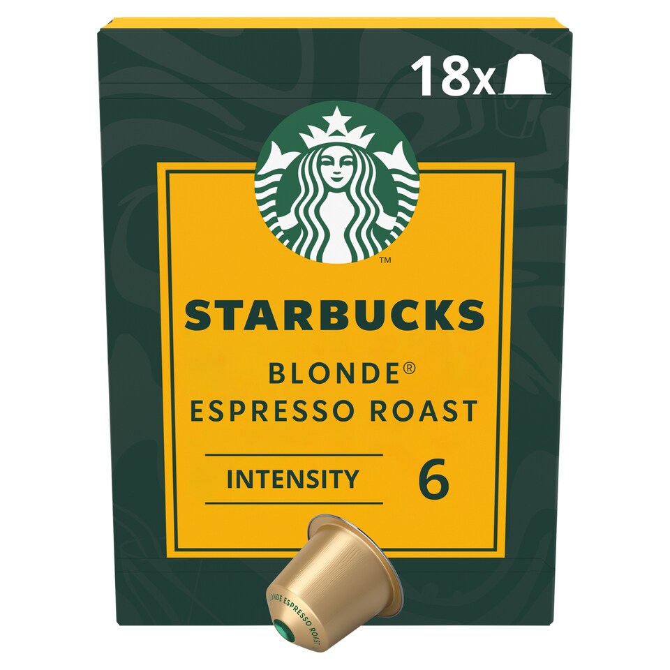 image 1 of Starbucks By Nespresso Blonde Espresso Roast Coffee Pods 18pk 94g