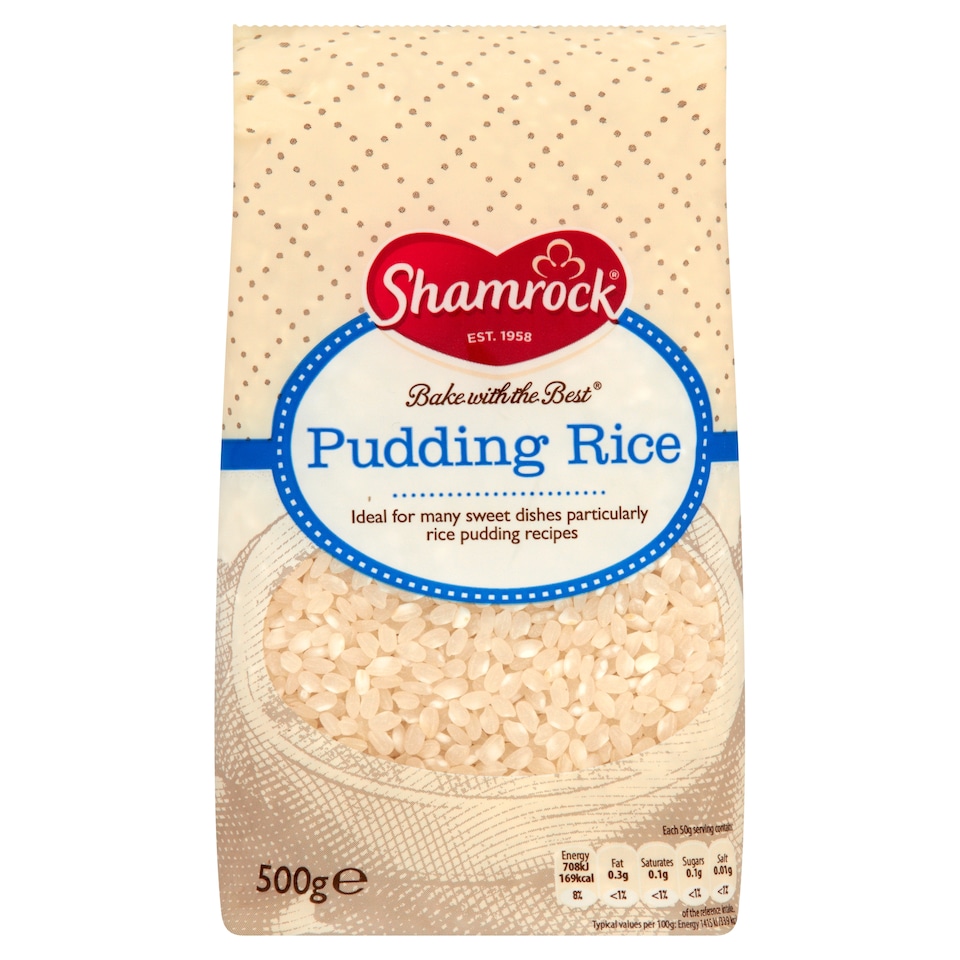 Shamrock Pudding Rice 500G