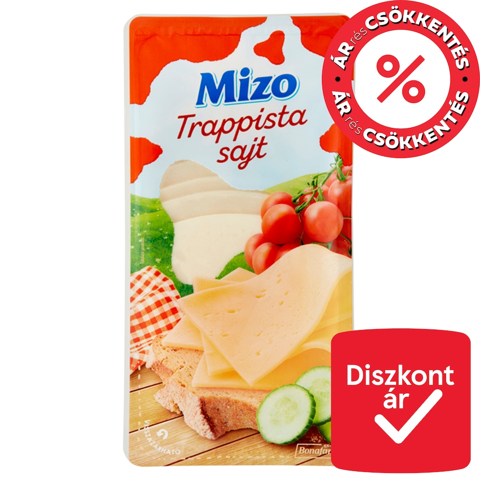 Mizo szeletelt trappista sajt 100 g