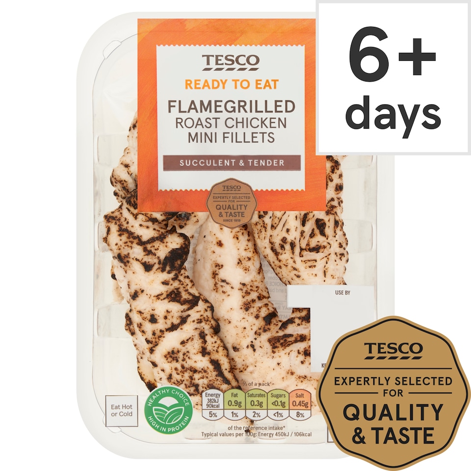 Tesco Flame Grilled Chicken Breast Mini Fillets 170g
