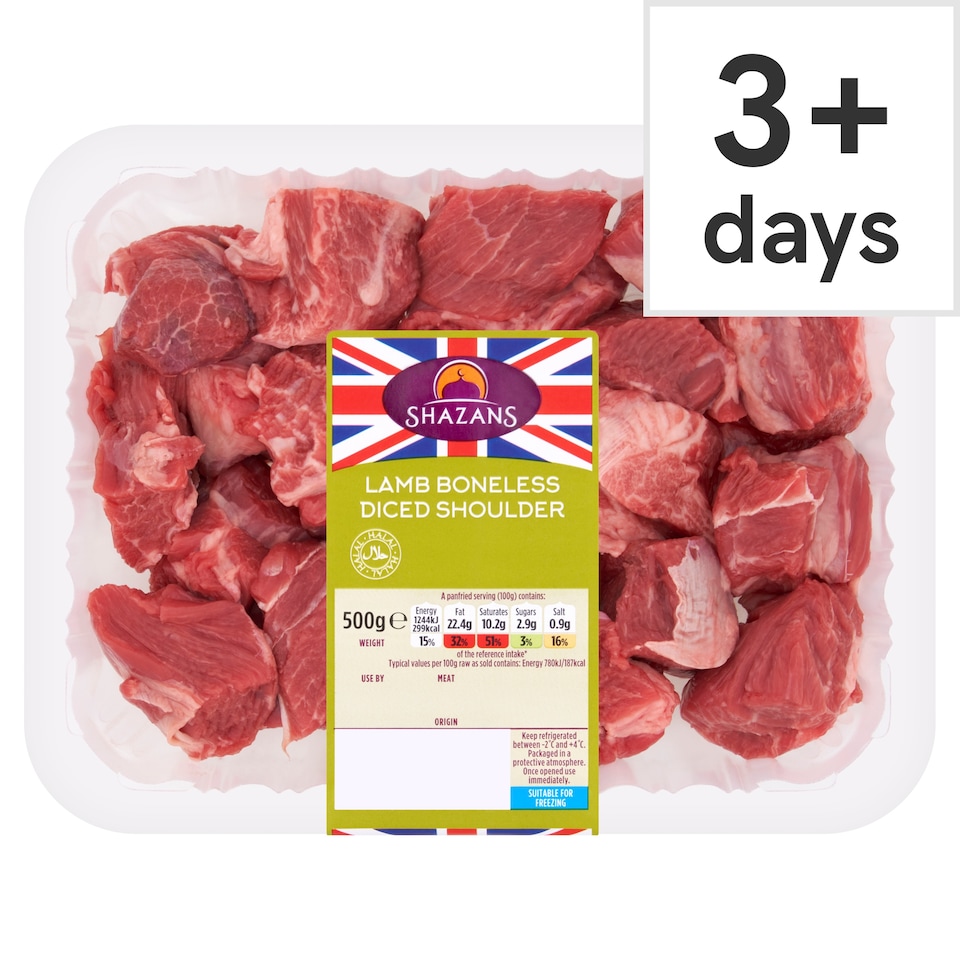 Shazans Diced Lamb 500g
