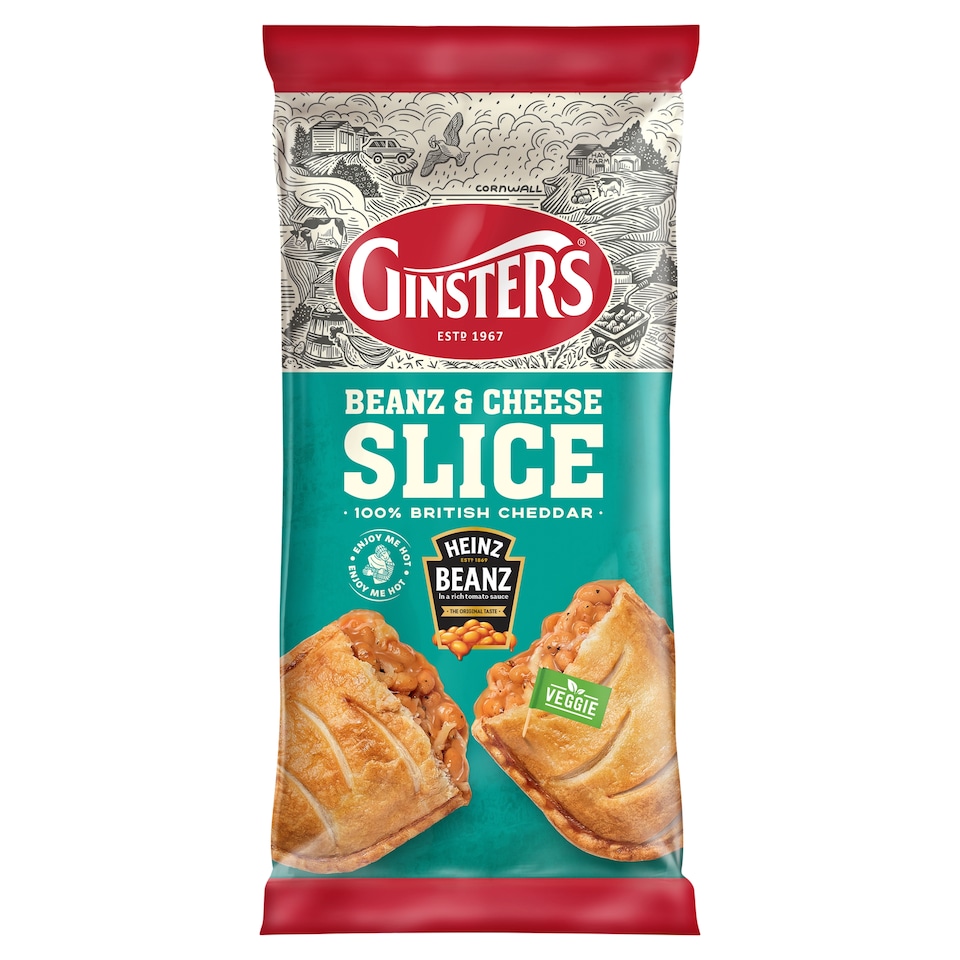 GINSTERS HEINZ BEANZ & CHEESE SLICE 170G 