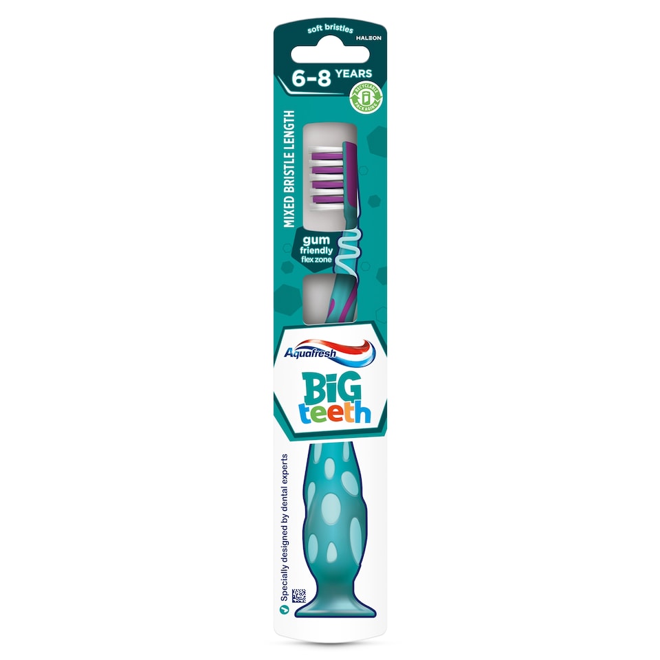 image 1 of Aquafresh Big Teeth Soft Toothbrush 6-8 Years