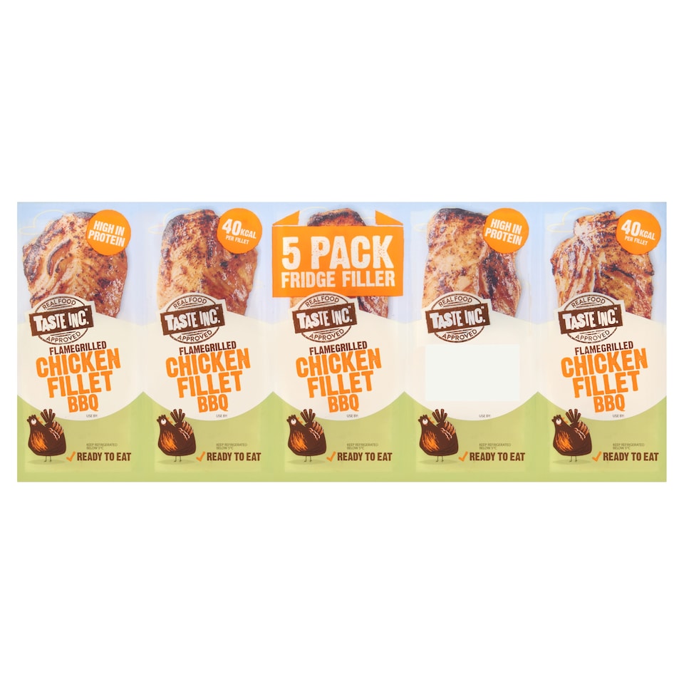 Taste Inc 100% Chargrilled Chicken Fillets Bbq 175G