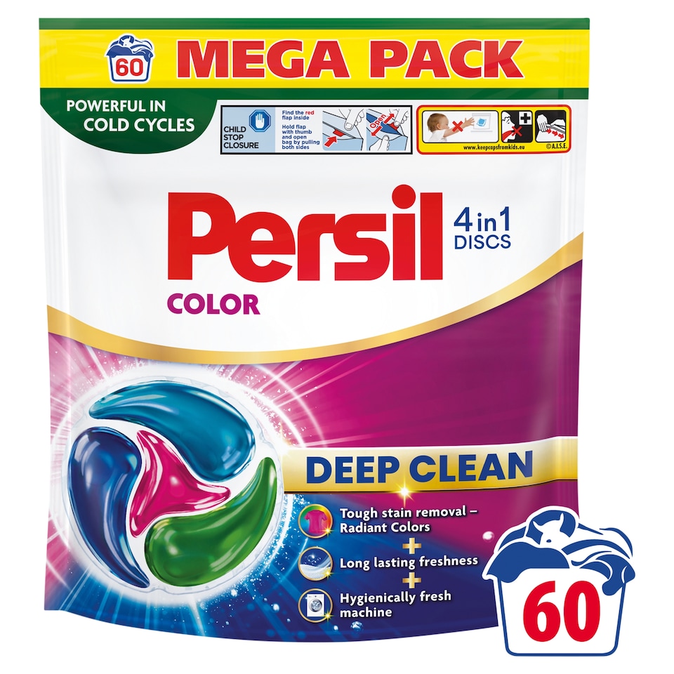 Persil Discs 4in1 Color dávkovaný prací prostriedok 60 praní 990 g