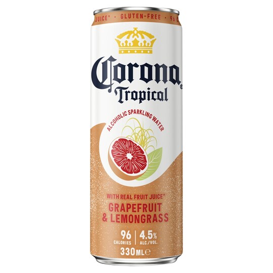 Corona Tropical Alcoholic Sparkling Water Grapefruit 330Ml Tesco