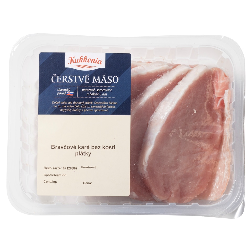 Kukkonia Bravčové karé bez kosti plátky