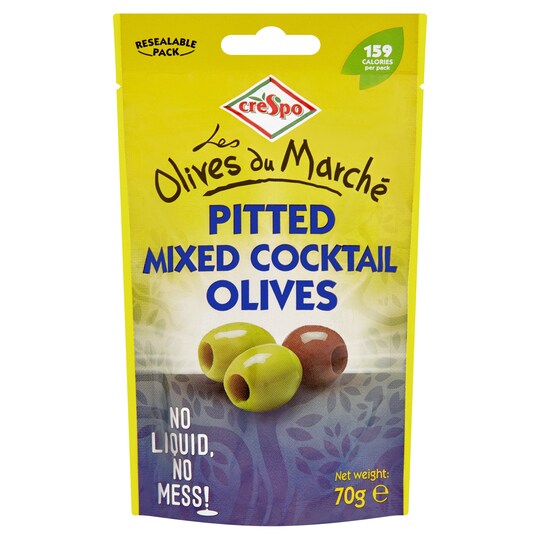 Crespo Mixed Cocktail Olives 70G Tesco Groceries
