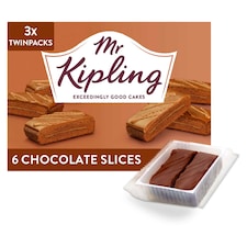 Mr Kipling Chocolate Slice 6 Pack