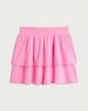 image 4 of F&F Girls Cotton Rich Tiered Skirt in Pink