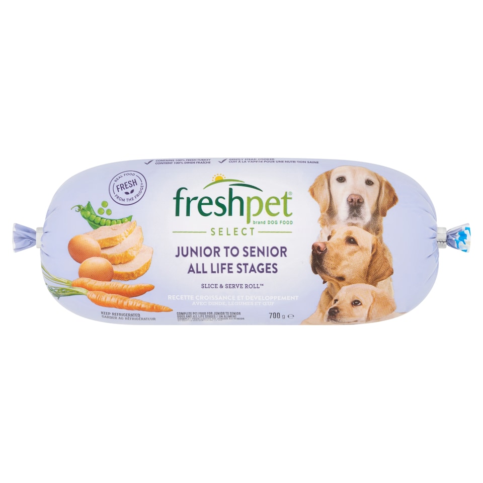 image 1 of Freshpet All Life Stages with Peas & Carrots Roll For Dogs 700g
