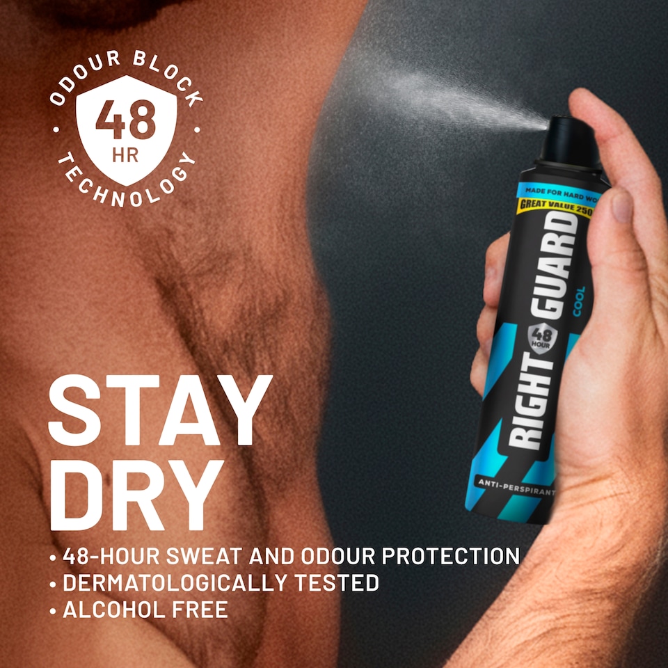 image 1 of Right Guard Total Defence 5 Cool Antiperspirant Deodorant 250Ml