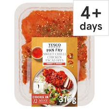 Tesco Sweet Chilli Chicken Escalopes 316G