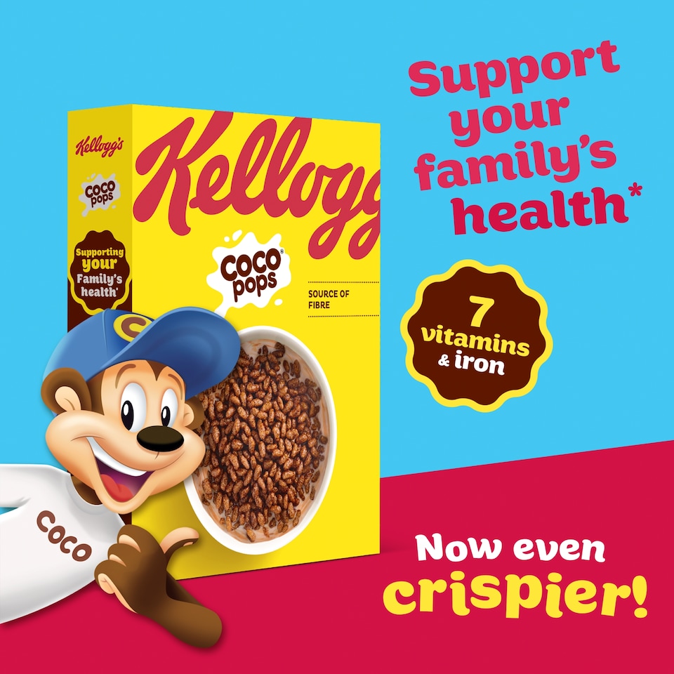 image 1 of Kellogg's Coco Pops Chocolate Breakfast Cereal 420g