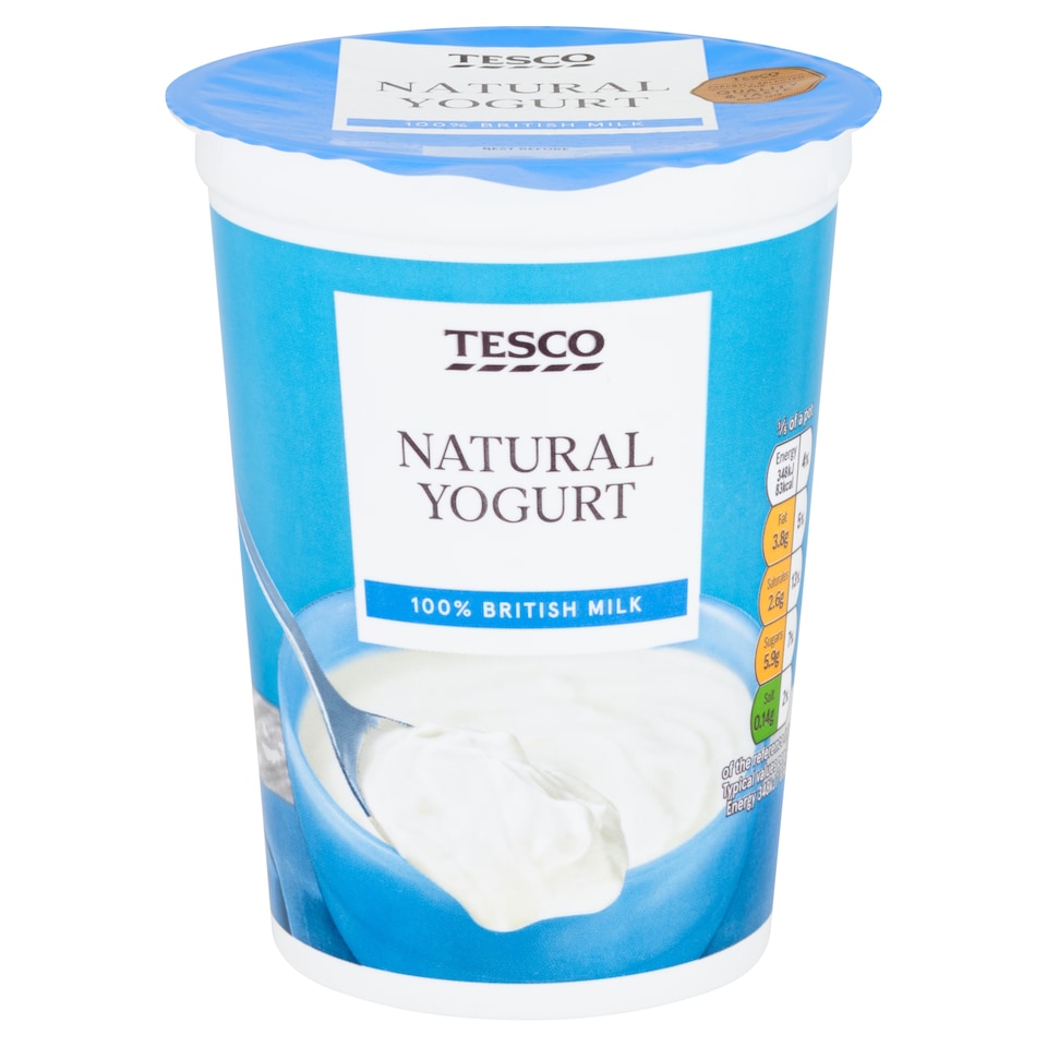 Tesco Natural Yogurt 500G