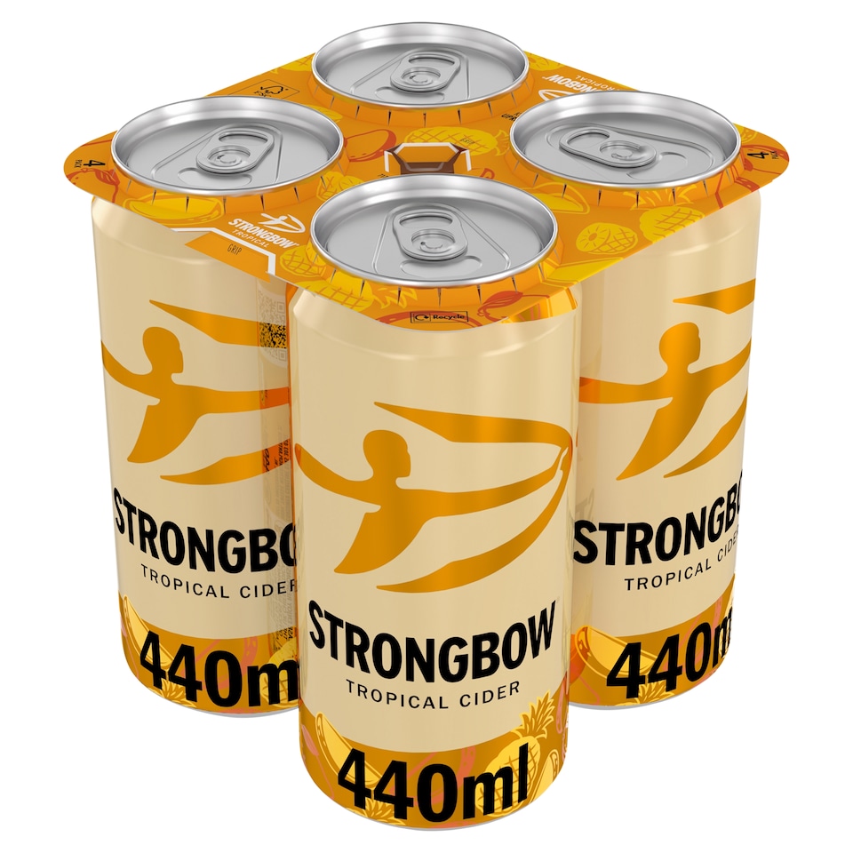 Strongbow Tropical Cider Can 4x440ml