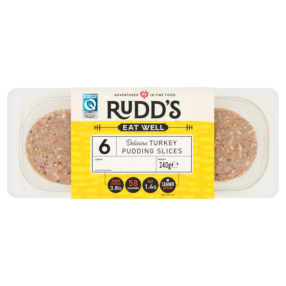 Rudd's 6 Sliced Turkey Pudding 240G