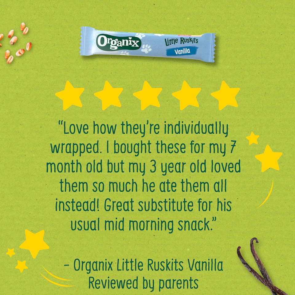 image 1 of Organix Little Ruskits Vanilla Biscuits 10 X 6G