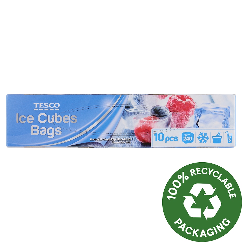 Tesco Ice Cubes Bags 10 pcs