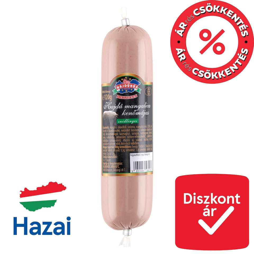 Hajdúhús Hajdú Mangalica Liver Pate with Chives 120 g