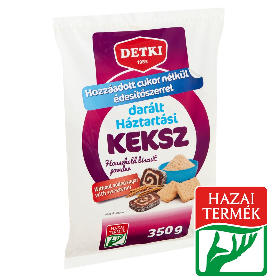 Detki darált háztartási keksz hozzáadott cukor nélkül, édesítőszerrel 350 g