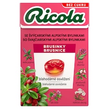 Ricola Cranberries Swiss Herbal Candies 40g
