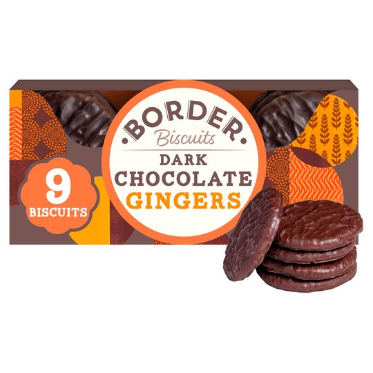 Border Biscuits Dark Chocolate Ginger 150G - Tesco Groceries