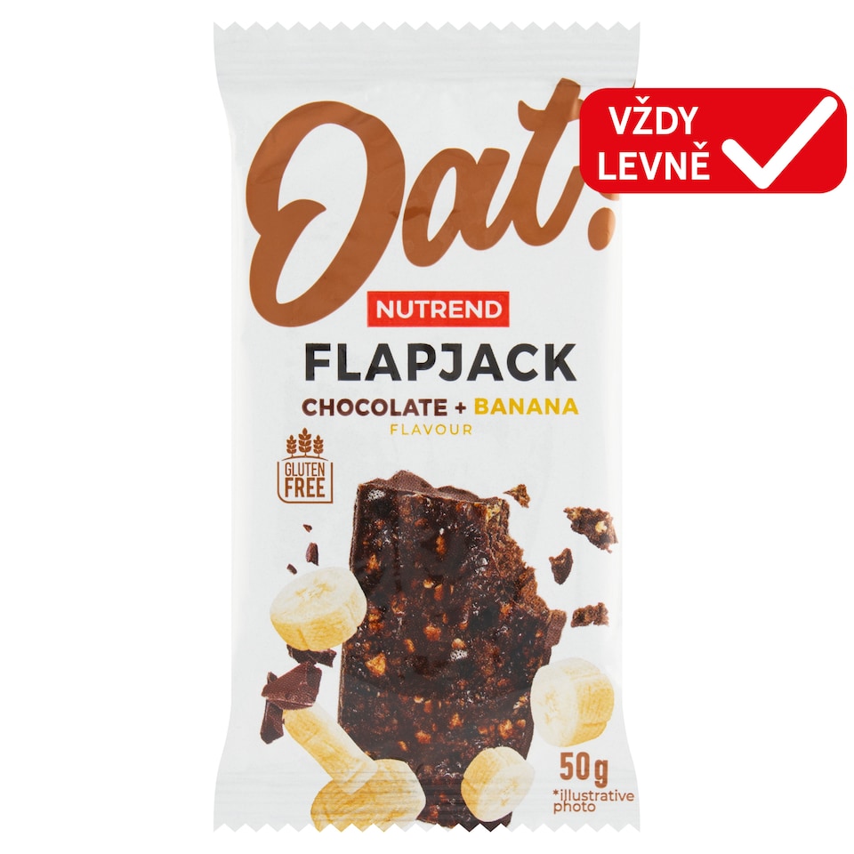 Obrázek 1 pro produkt Nutrend Flapjack příchuť čokoláda + banán 50g
