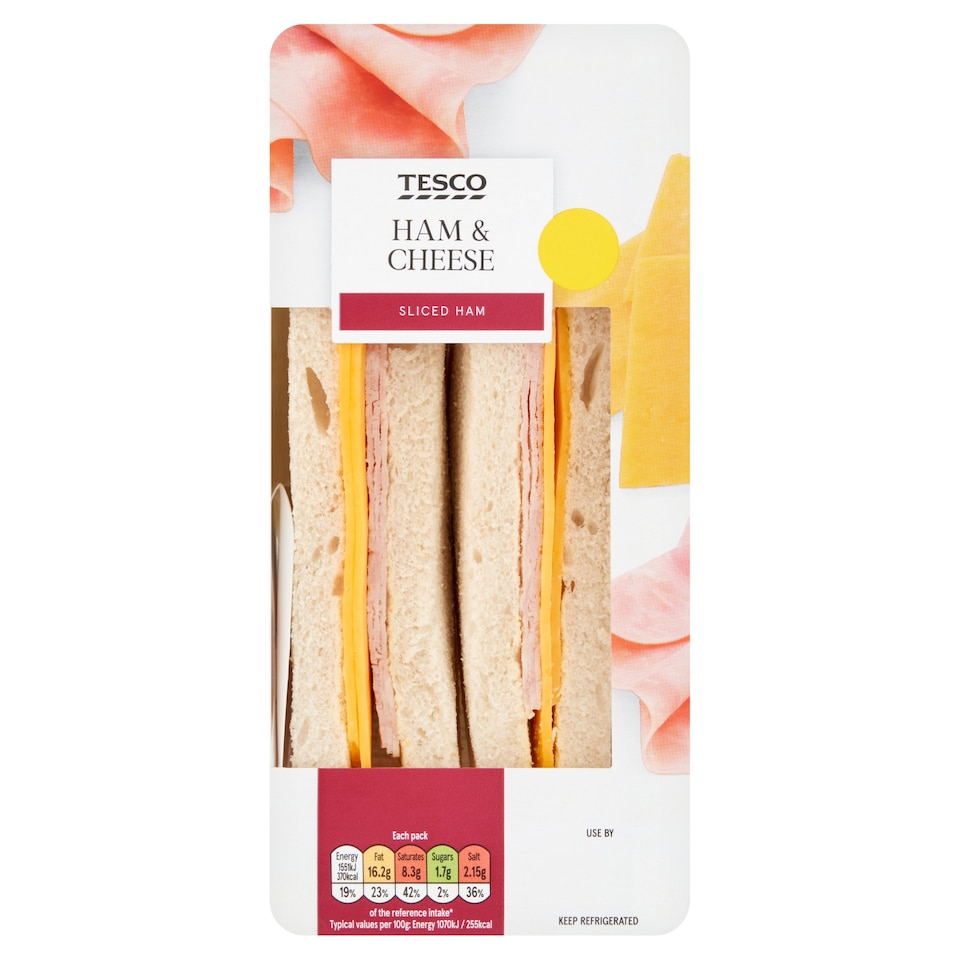 Tesco Ham & Cheese Sandwich 145g