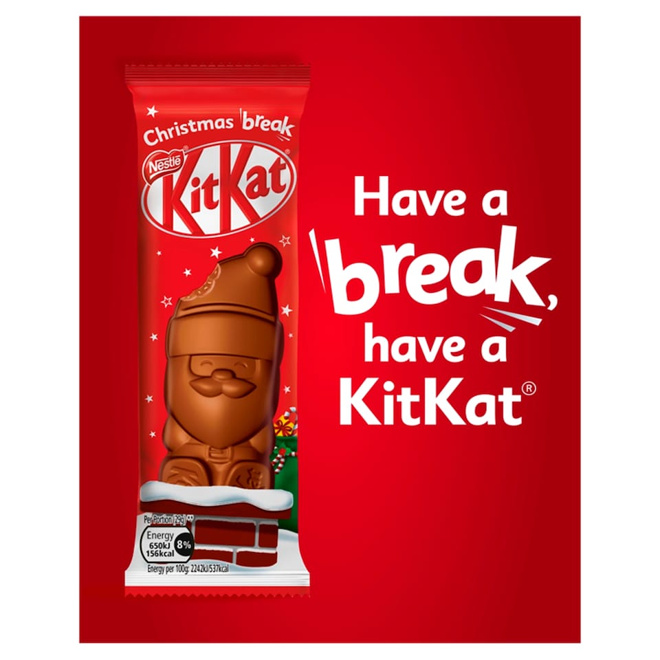 image 1 of Kit Kat Milk Chocolate Santa 29G