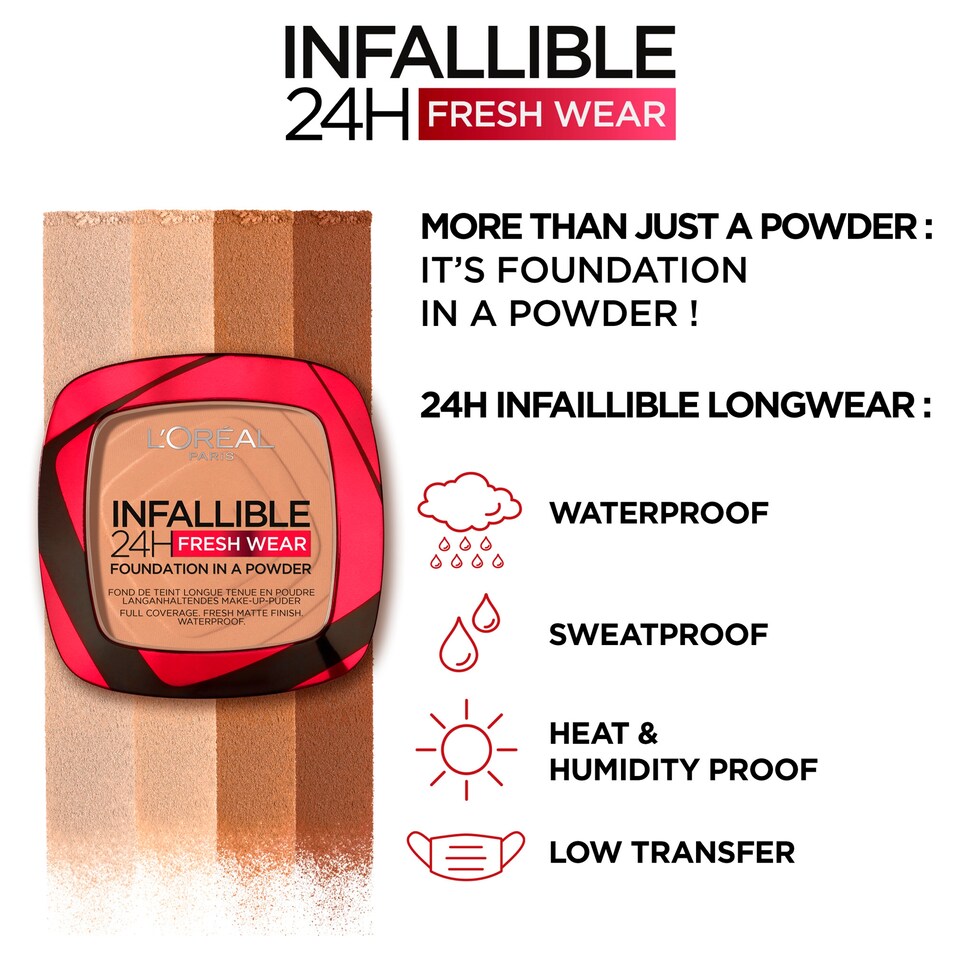 image 1 of L'Oreal Infallible 24 Hour Foundation Powder Vanilla 9G