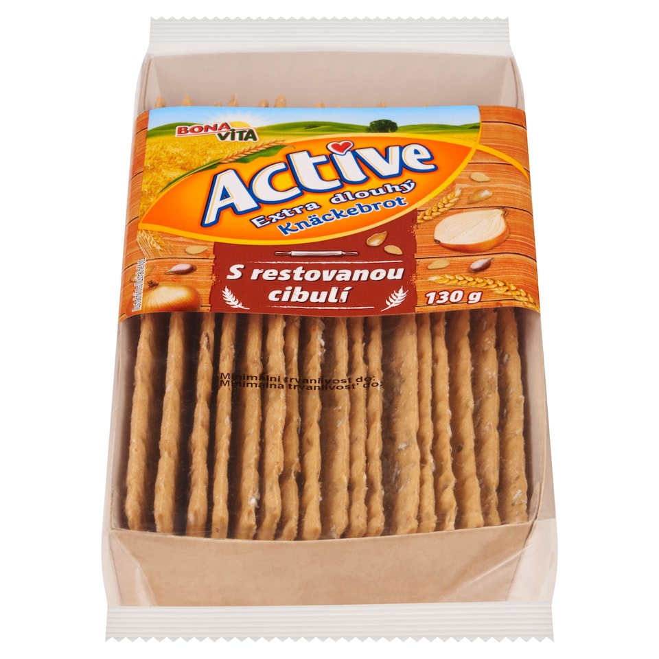 image 1 of Bona Vita Active Extra Long Crispy Bread with Fried Onions 130 g