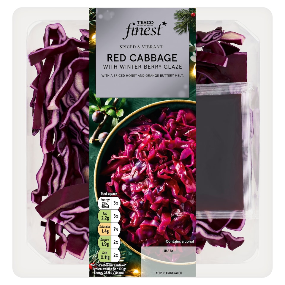 Tesco Finest Red Cabbage with Winter Glaze 300g