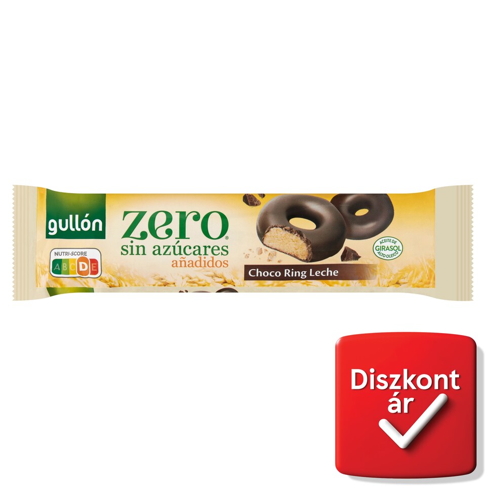 Gullón tejcsokoládéval bevont keksz édesítőszerrel 128 g  1. kép