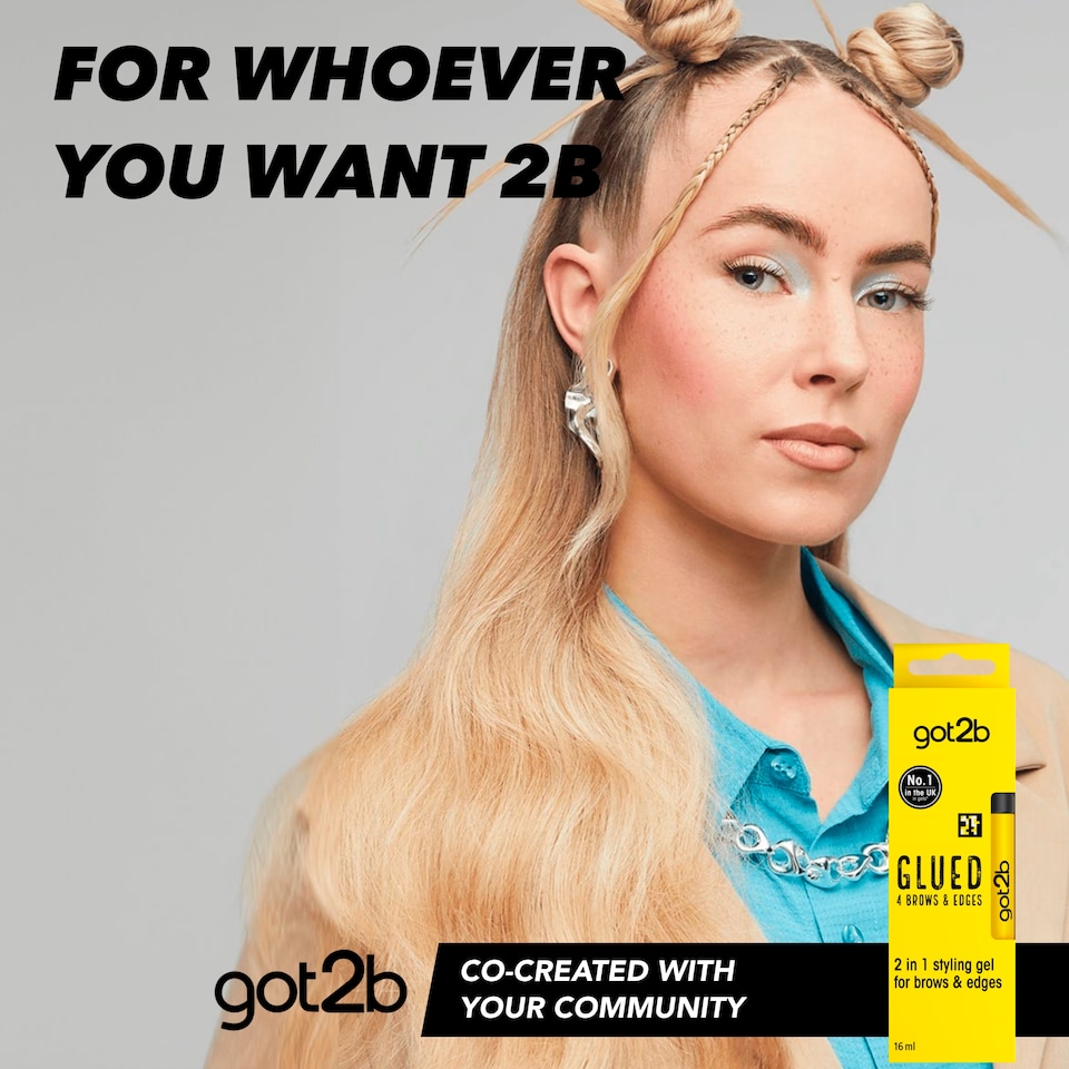 image 1 of GOT2B Glued 4 Brows & Edges 2in1 Gel 16ml