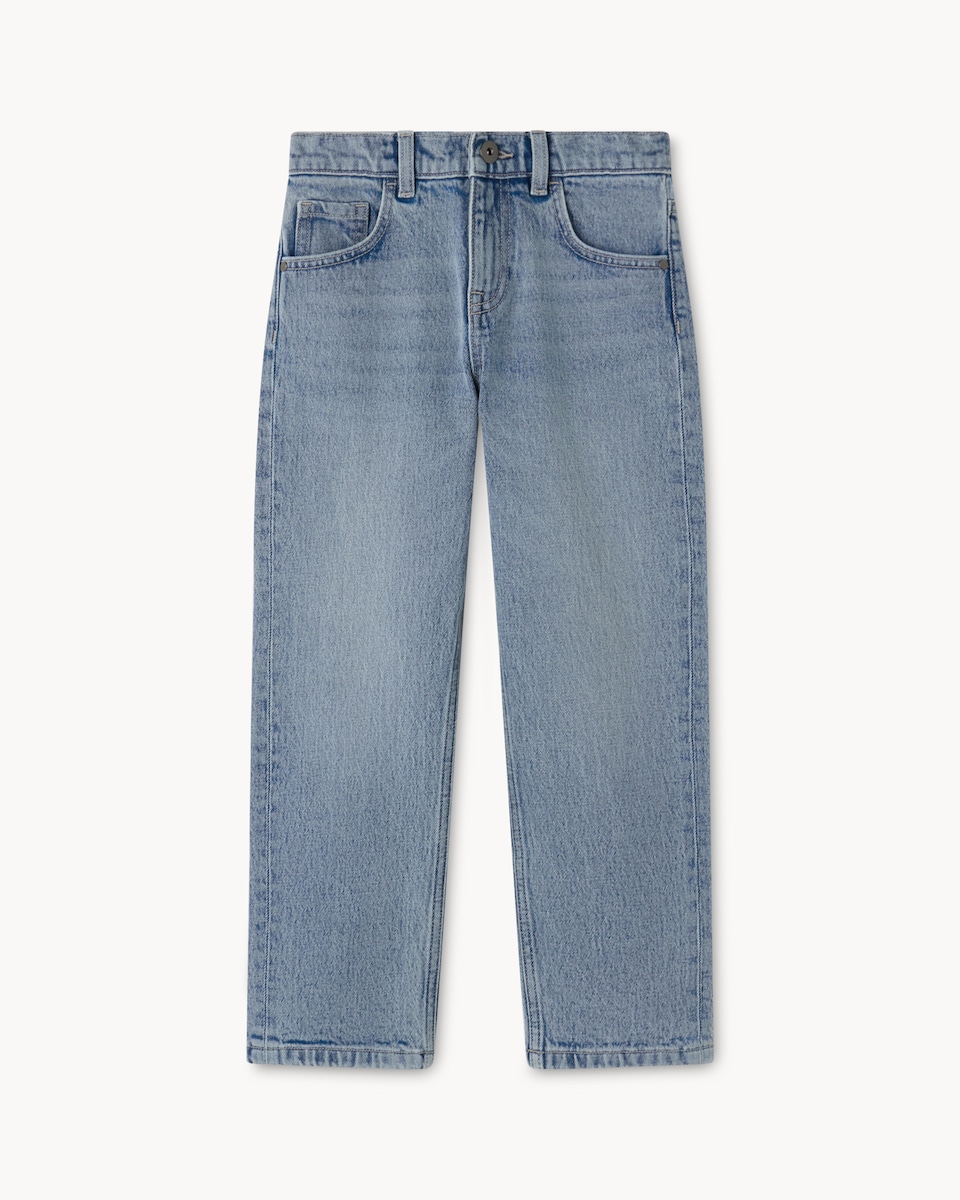 image 1 of F&F Boys Cotton Rich Jeans in Blue