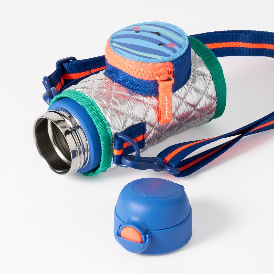 image 1 of Paperchase Happy Space Hydration Bottle with Strap