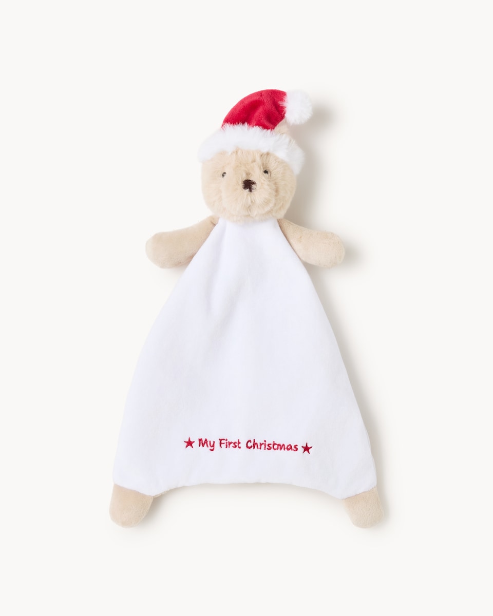 Christmas Baby My First Christmas Comforter in White
