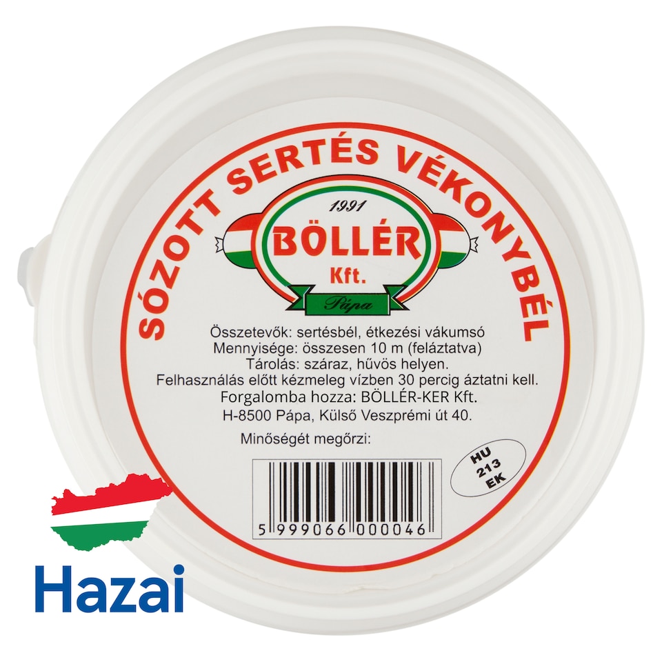 Böllér sózott sertés vékonybél 10 m