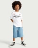 image 2 of F&F Boys Pure Cotton Football League T-Shirt in White